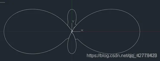 AutoCAD 二次开发 AutoLISP画图 题目：和的平方、极坐标四叶曲线、阿基米德螺旋线_autocad_02